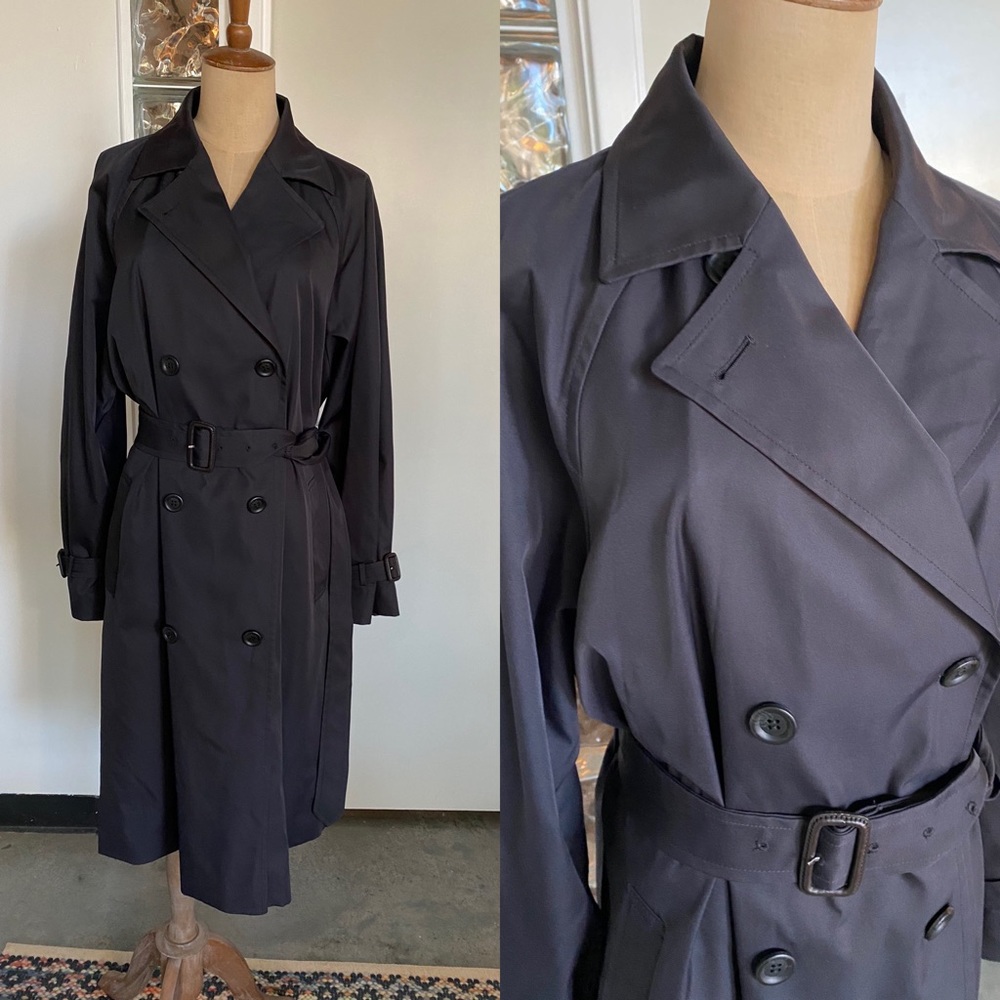 Uniqlo Dolman Sleeve Black Trench Coat